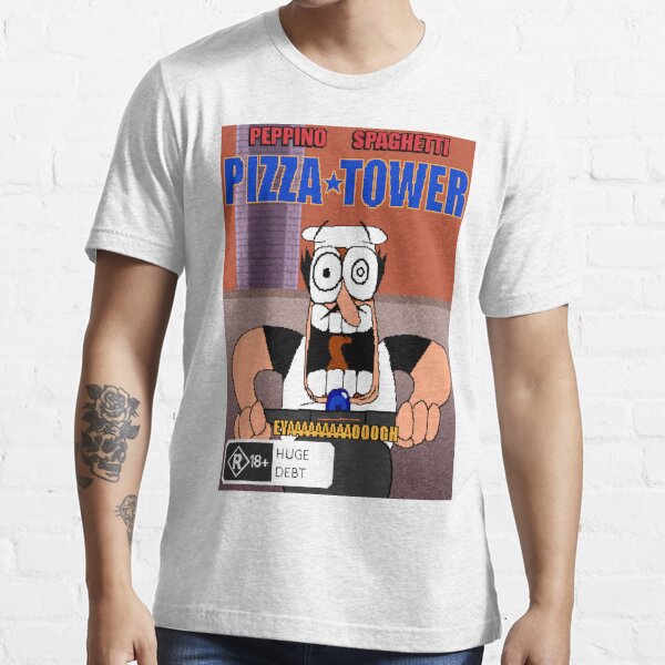 TAXES Pizza Tower - Peppino Sticker for Sale by SteliosRedB