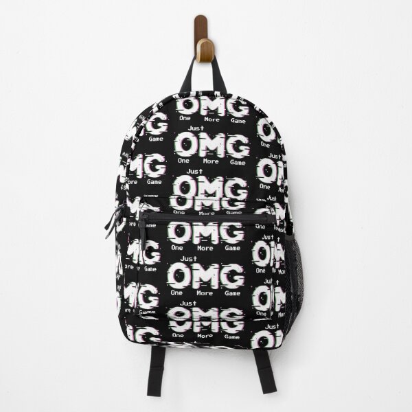 Item preview, OMG Just One More Game Pixelated Arcade Acronym Gamer Pun designed and sold by Skizzenmonster.