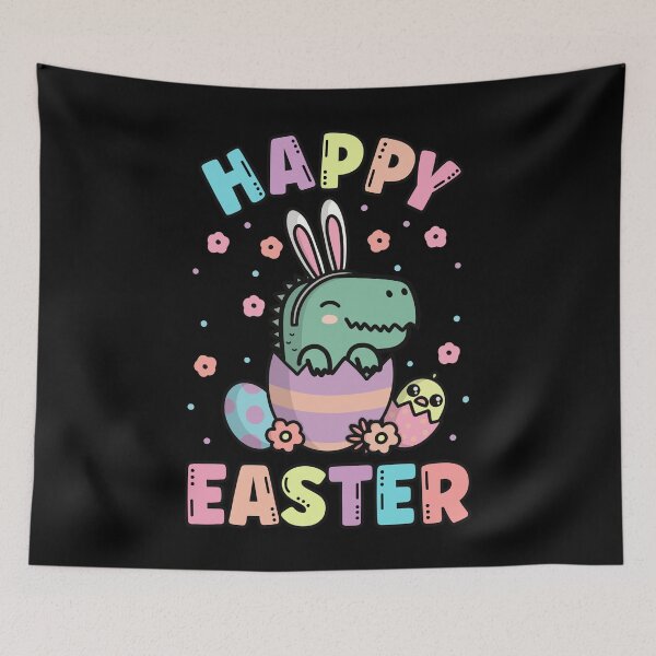 Item preview, Happy Easter Kawaii Bunny T-rex Dinosaur Cute Spring Egg Hunting designed and sold by JokeGysen.