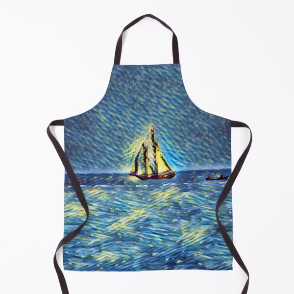 Item preview, Sail Boat In Shades Of Blue designed and sold by Fearless-Fox.