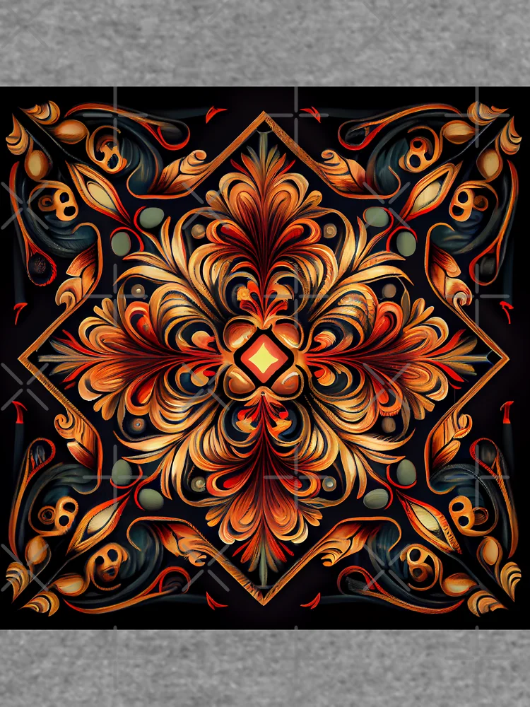 Thumbnail 6 von 6, Leichter Pullover, Aggressive New Traditional Pattern Digital Painting designt und verkauft von CodeAndColors.