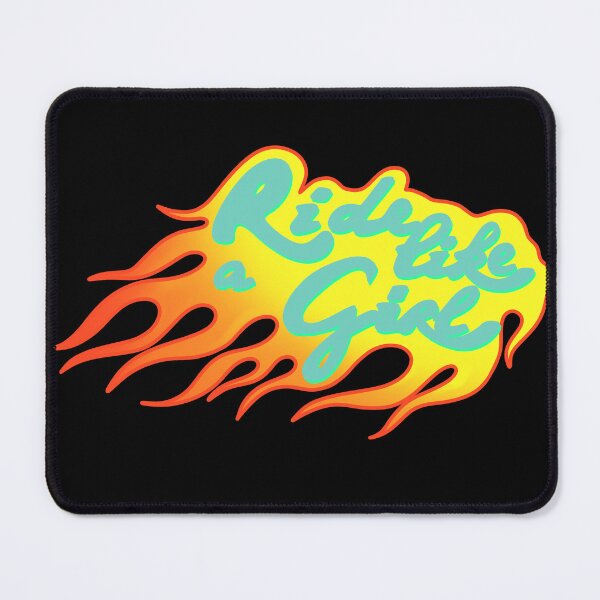 Item preview, Ride like a girl on fire in mint color designed and sold by Itsdomd.