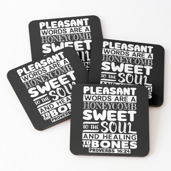Item preview, Pleasant Words Are A Honeycomb - Proverbs 16:24 designed and sold by plushism.