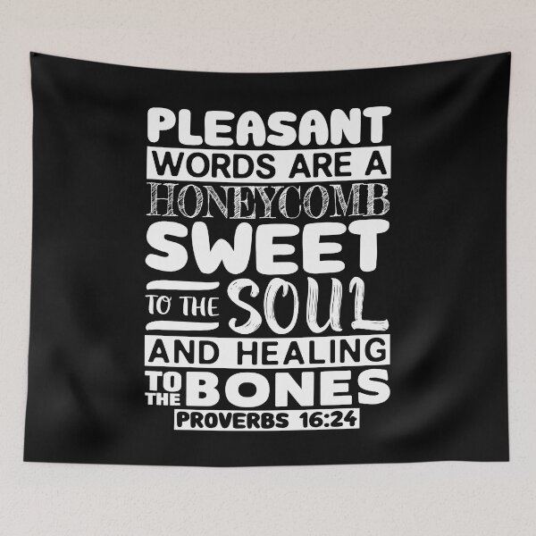 Item preview, Pleasant Words Are A Honeycomb - Proverbs 16:24 designed and sold by plushism.