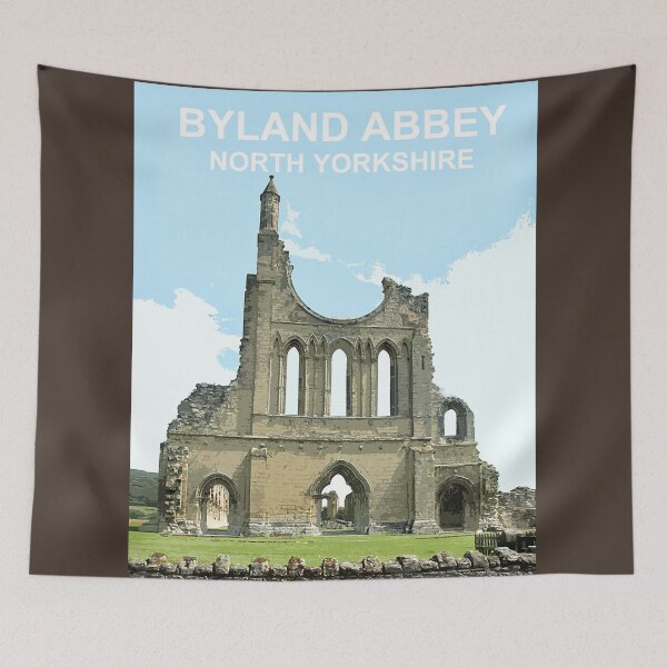 Item preview, Byland Abbey, North Yorkshire UK. Travel poster designed and sold by BarbaraGlebska.