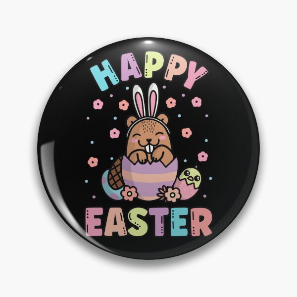 Item preview, Happy Easter Kawaii Bunny Beaver Cute Spring Egg Hunting designed and sold by JokeGysen.