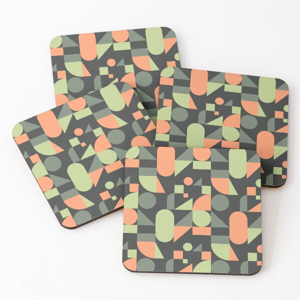 Item preview, Bauhaus inspired pattern designed and sold by OddlyInk.
