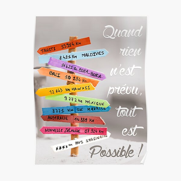 Chemin des possibles Poster