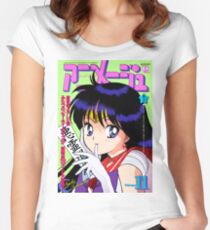 Sailor Mars Magazine Fitted Scoop T-Shirt