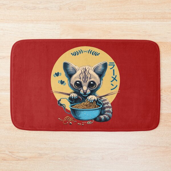 Item preview, Genet eating Ramen cute kawaii noodles designed and sold by SidTastic .