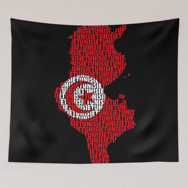 Item preview, Map of Tunisia designed and sold by UrWorldCtries.