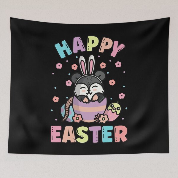Item preview, Happy Easter Kawaii Bunny Possum Cute Spring Egg Hunting designed and sold by JokeGysen.