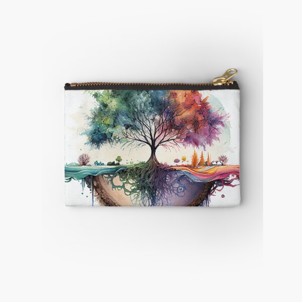 Item preview, Tree of life watercolor reflection designed and sold by art8085.