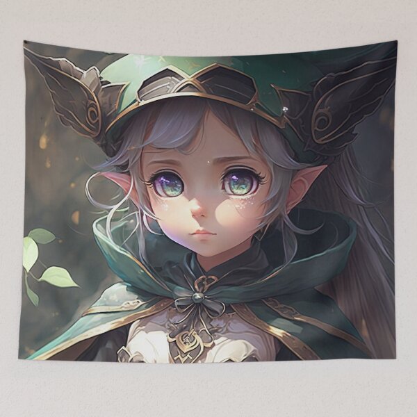 Item preview, "An Elf in Training: A Portrait of a Little Girl's Fantasy Education" designed and sold by PJGartui.