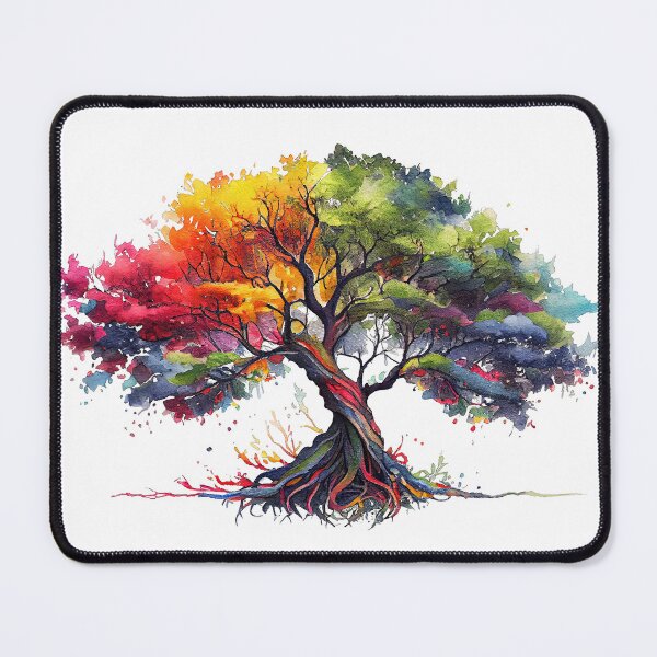 Item preview, Tree of life colorful watercolors designed and sold by art8085.