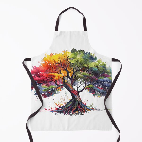 Item preview, Tree of life colorful watercolors designed and sold by art8085.