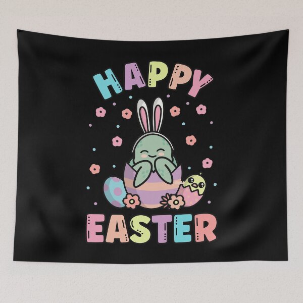 Item preview, Happy Easter Kawaii Bunny Sea Turtle Cute Spring Egg Hunting designed and sold by JokeGysen.