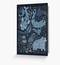 Arctic animals Greeting Card