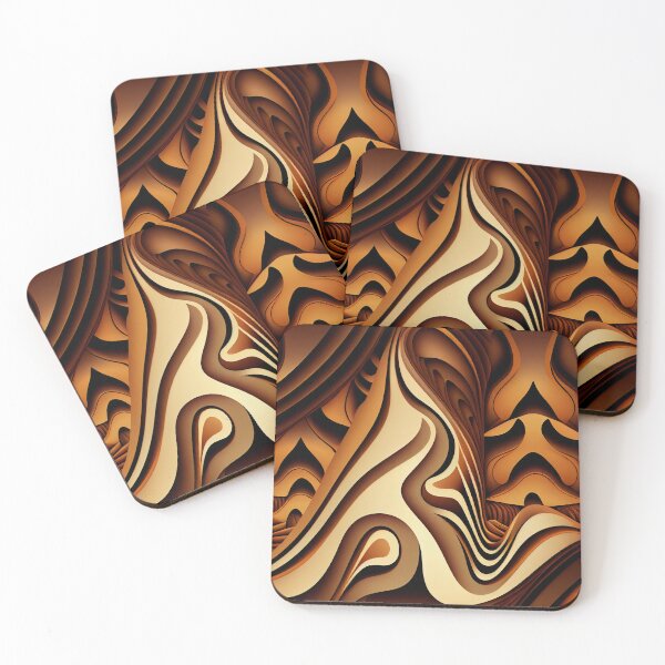 Item preview, Ancient Bright Brown Desert Modern Pattern Digital Painting designed and sold by CodeAndColors.
