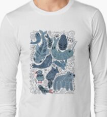 Arktische Tiere Langarmshirt