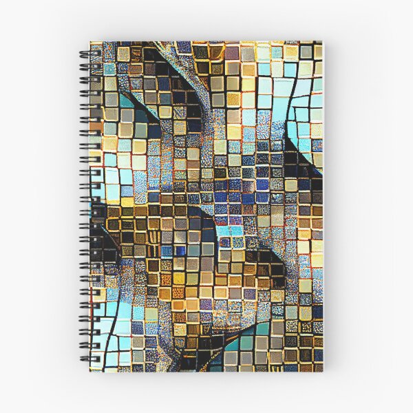 Item preview, Aggressive Mosaic Futuristic Coarse California Chic Pattern Digital Painting designed and sold by CodeAndColors.