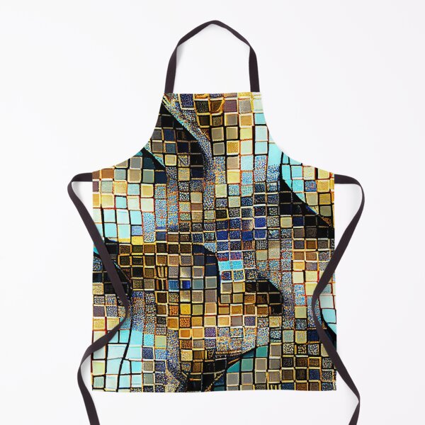 Item preview, Aggressive Mosaic Futuristic Coarse California Chic Pattern Digital Painting designed and sold by CodeAndColors.