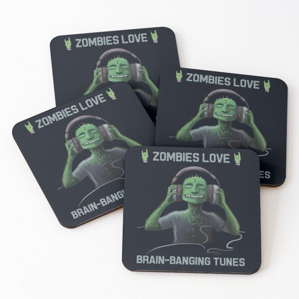 Item preview, Zombies love brain banging tunes designed and sold by SidTastic .
