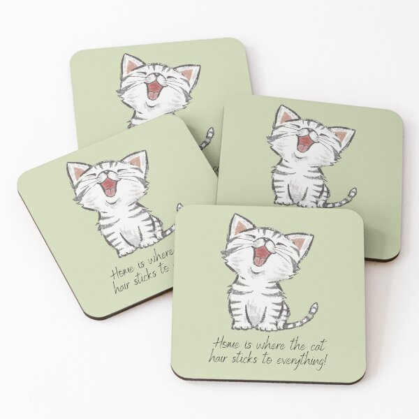 Item preview, Home is where the cat hair sticks to everything designed and sold by pixeldizajn.