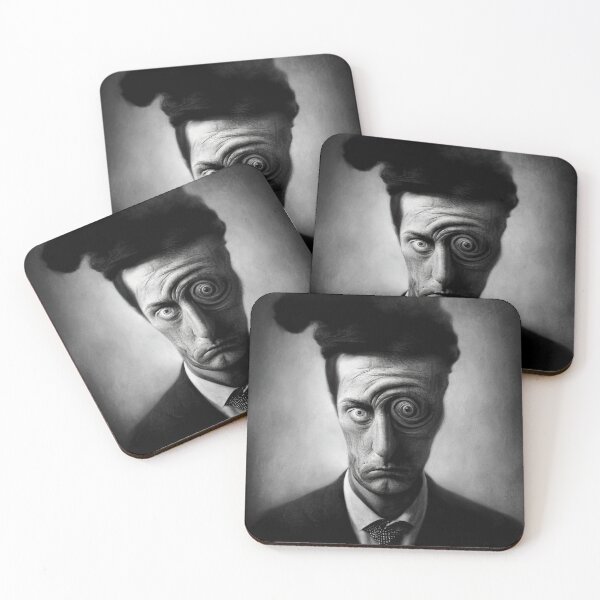 Item preview, Surrealistic creepy abstract surrealism face designed and sold by Obibobishop.