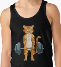 Cat Deadlift Powerlifting T Shirt Fitness Gym Lifting Weights Tee Gifts Tank Top