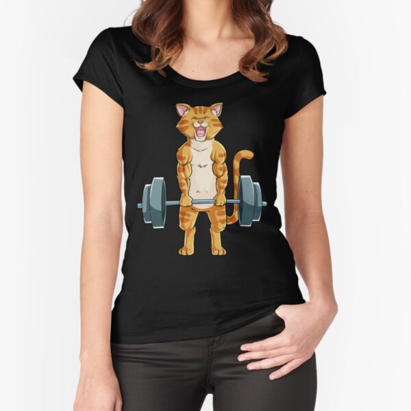 Cat Deadlift Powerlifting T Shirt Fitness Gym Lifting Weights Tee Gifts  Art Print for Sale by LiqueGifts