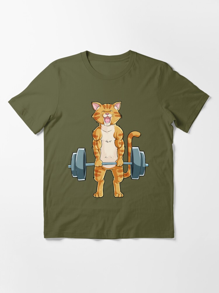 Cat Powerlifting Fitness Gym Lifting Weights gifts' Men's Tri-Blend Organic  T-Shirt