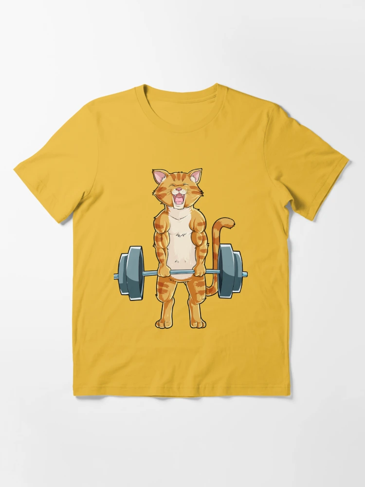 Cat Powerlifting Fitness Gym Lifting Weights gifts Men’s Tri-Blend Organic  T-Shirt