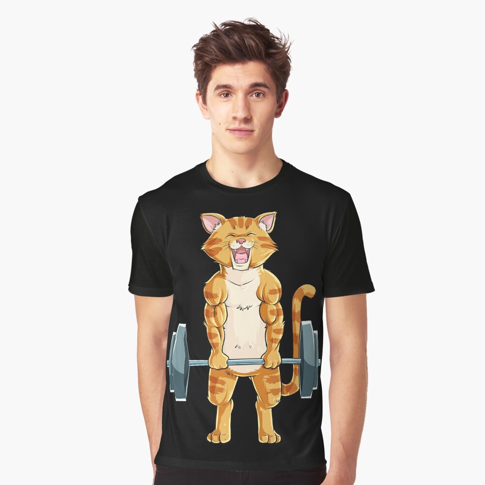 Cat Deadlift Powerlifting T Shirt Fitness Gym Lifting Weights Tee Gifts  Art Print for Sale by LiqueGifts