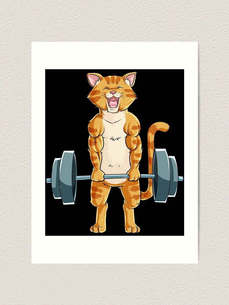 Cat Deadlift Powerlifting T Shirt Fitness Gym Lifting Weights Tee Gifts  Art Print for Sale by LiqueGifts