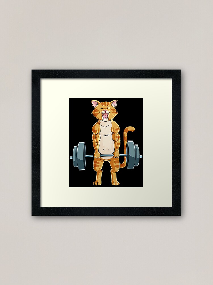 Cat Deadlift Powerlifting T Shirt Fitness Gym Lifting Weights Tee Gifts  Art Print for Sale by LiqueGifts