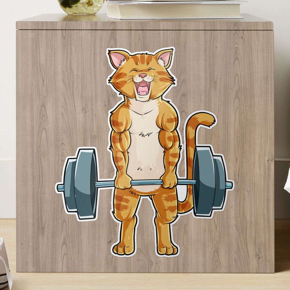 Cat Powerlifting Fitness Gym Lifting Weights gifts' Men's Tri-Blend Organic  T-Shirt