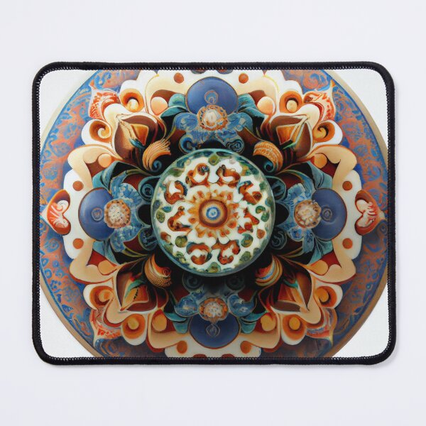 Artikelvorschau, Ceramic Artistic Circular Asian Pattern Digital Painting entworfen und verkauft von CodeAndColors.