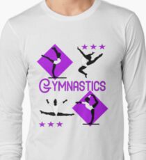 Gymnastics Fun Super Cute Gymnasts Graphic Long Sleeve T-Shirt