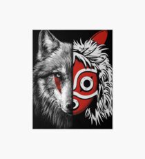 Wolf white and Princess mask Art Board