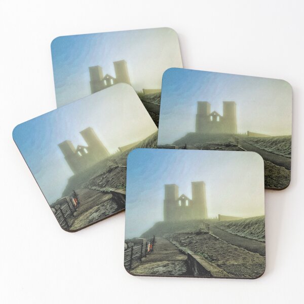 Item preview, The Remains of St Mary's Church in  early  morning freezing fog, at Reculver Country Park, Thanet, Kent designed and sold by JohnGaffen.