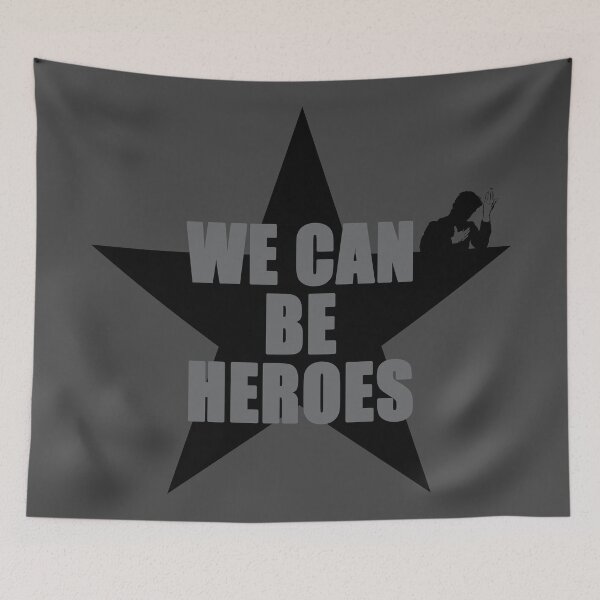 Item preview, WE CAN BE HEROES #BW designed and sold by artpopop.