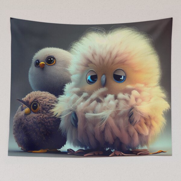 Item preview, Wishy Fluffy and Bumpy Digital Painting designed and sold by CodeAndColors.