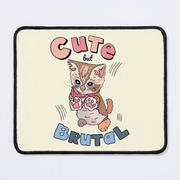 Item preview, Cute but brutal cat designed and sold by HajnalkArt.