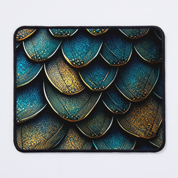 Item preview, Blue & Golden Dragon Scales designed and sold by Gert Street.