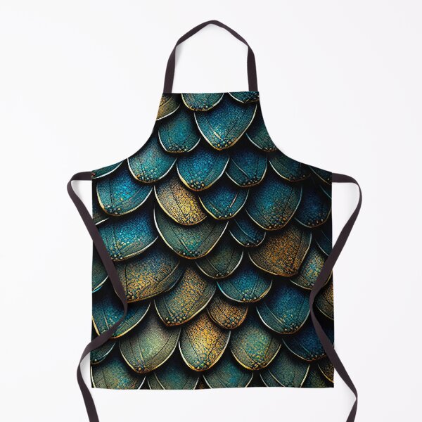 Item preview, Blue & Golden Dragon Scales designed and sold by Gert Street.