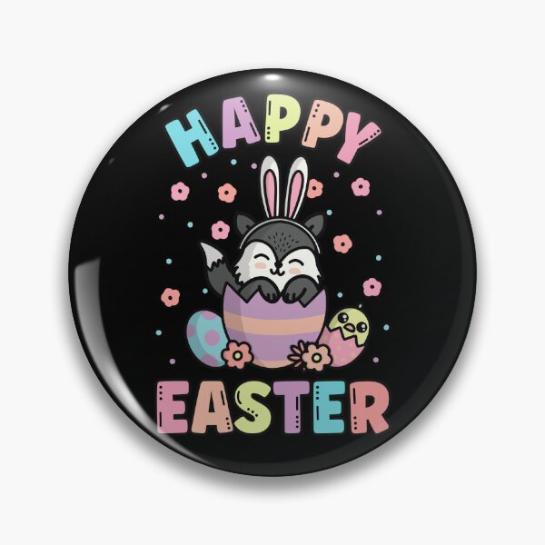 Item preview, Happy Easter Kawaii Bunny Wolf Cute Spring Egg Hunting designed and sold by JokeGysen.
