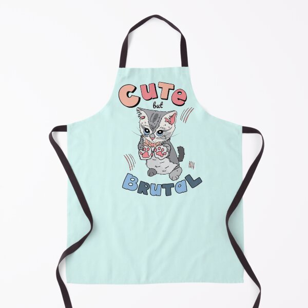 Item preview, Cute but brutal cat blue designed and sold by HajnalkArt.
