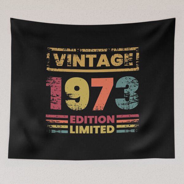 Item preview, Retro Vintage 1973 funny Happy Birthday Quotes born in 1973 50 Years designed and sold by Trenddesigns24.