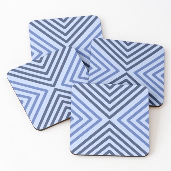 Item preview, Blue Illusion Geometric Patterns designed and sold by SemDesigns1.